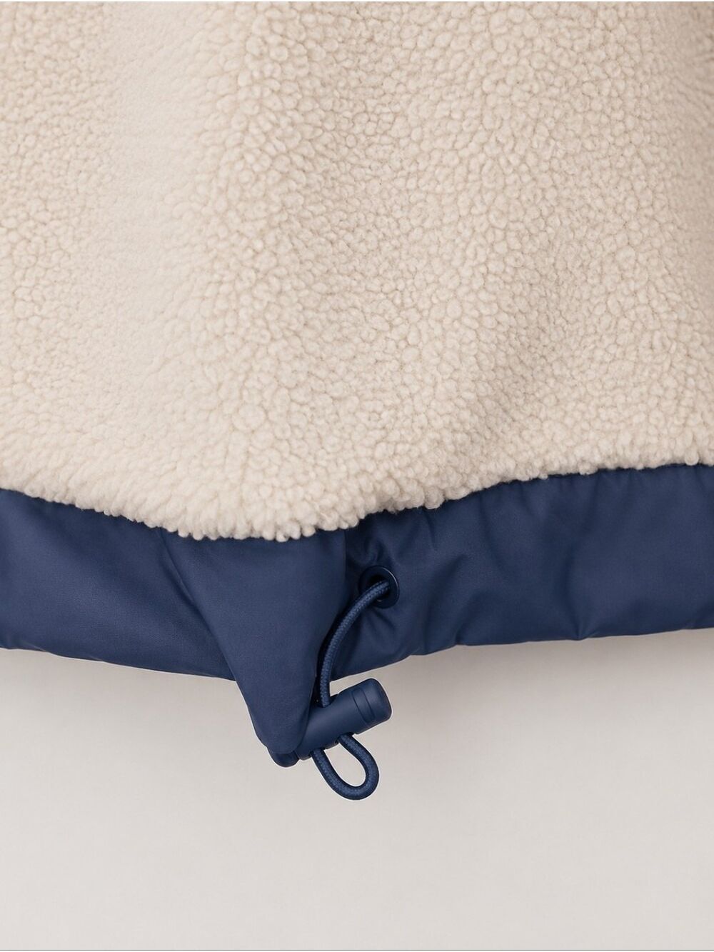 So Me Cream Blue Sherpa Pullover Hoodie Size Small - Picture 9 of 9